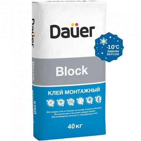 Клей монтажный Dauer Block Зима 40 кг