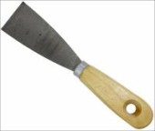 Шпательная лопатка деревянная рукоятка, пружинная сталь 40 мм