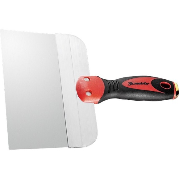 Шпатель фасадный из нержавеющей стали, 300 мм, двухкомпонентная ручка, широкое полотно Matrix Шпатель фасадный из нержавеющей стали, 300 мм, двухкомпонентная ручка, широкое полотно Matrix