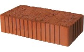Кирпич строительный красный рифленый 250*120*65мм М150кг/см2 полнотелый Кашира