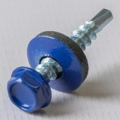 Саморез кровельный 4,8х29 RAL 5002 пепси KRcwZD Yoko Саморез кровельный 4,8х29 RAL 5002 пепси KRcwZD Yoko