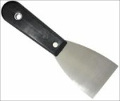 Шпательная лопатка пластиковая рукоятка, углеродистая сталь 100 мм