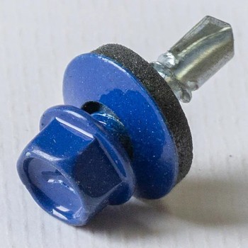 Саморез кровельный 5,5х19 RAL 5002 пепси, 250 шт KRcwZMK Yoko