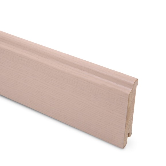 Плинтус шпонированный Lab Arte Ash Snow 80х15х2500