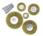 ON Набор щеток металл со шпильками 5 пр. (25,38,50,63,75мм-плоские) ON Набор щеток металл со шпильками 5 пр. (25,38,50,63,75мм-плоские)