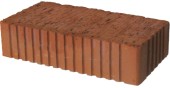 Кирпич строительный красный рифленый 250*120*65мм М200кг/см2 полнотелый Кашира