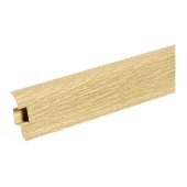 Плинтус Ideal Комфорт, с кабель каналом, дуб свет., 55 мм х 2,5 м Плинтус Ideal Комфорт, с кабель каналом, дуб свет., 55 мм х 2,5 м