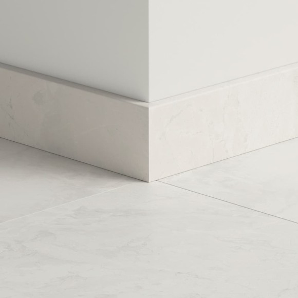 Плинтус ПВХ прямой для LVT Pergo PGVSK40169 Белый камень 2400х12х58