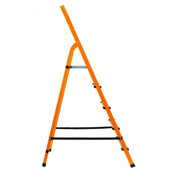 Стремянка, 5 ступеней, стальной профиль, ступени сталь, оранжевая, Россия, Сибртех Стремянка, 5 ступеней, стальной профиль, ступени сталь, оранжевая, Россия, Сибртех