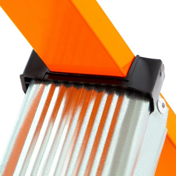 Стремянка, 5 ступеней, стальной профиль, ступени сталь, оранжевая, Россия, Сибртех Стремянка, 5 ступеней, стальной профиль, ступени сталь, оранжевая, Россия, Сибртех