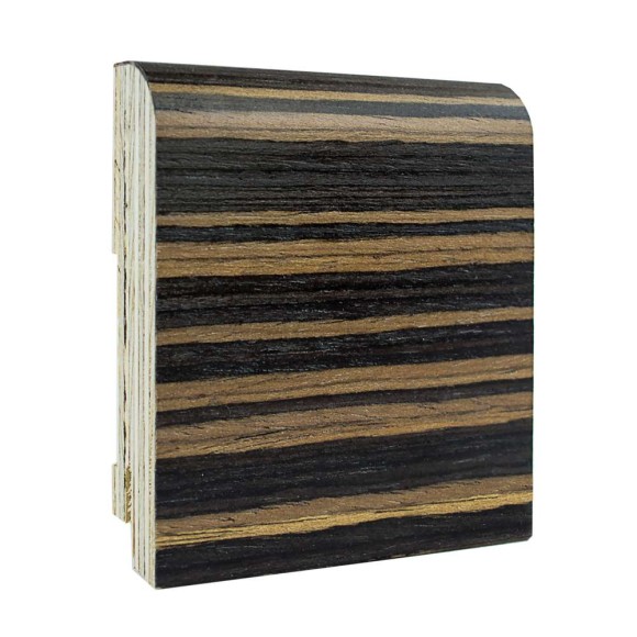 Плинтус шпонированный натур. Finitura Decor 70*15*2400 эбен