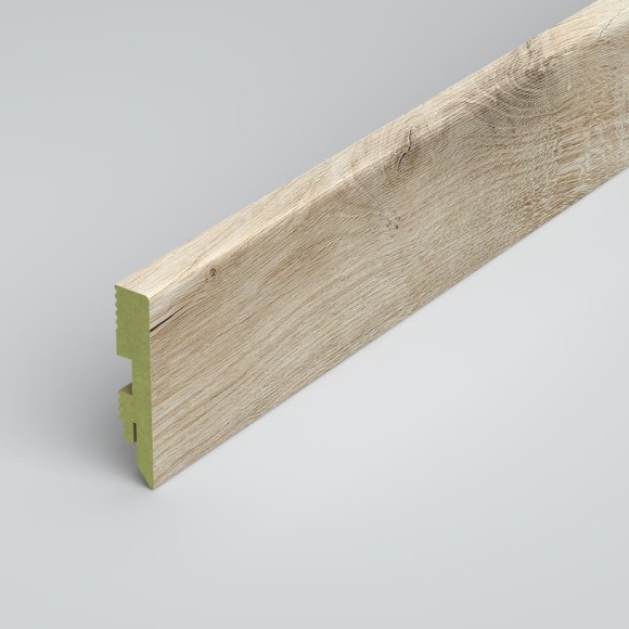 Плинтус МДФ ламинированный водостойкий Green Prestige Дуб Голдап 80x16x2000 мм
