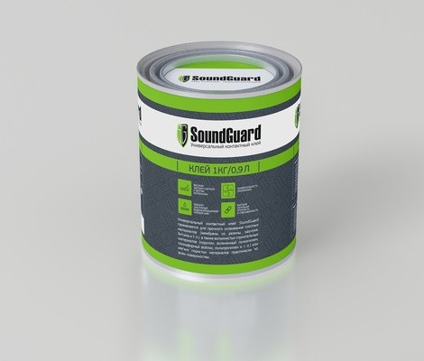 Универсальный контактный клей SoundGuard 1кг/0,9л