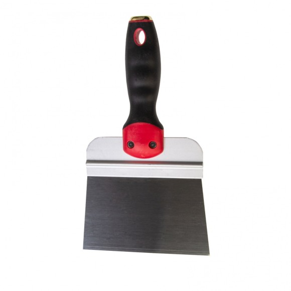 Шпатель фасадный из нержавеющей стали, 150 мм, двухкомпонентная ручка, широкое полотно Matrix Шпатель фасадный из нержавеющей стали, 150 мм, двухкомпонентная ручка, широкое полотно Matrix