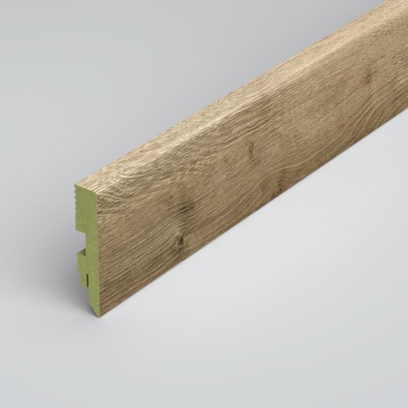 Плинтус МДФ ламинированный водостойкий Green Prestige Дуб Ванда 80x16x2000 мм