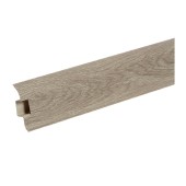 Плинтус Ideal Комфорт, с кабель-каналом, дуб мокко, 55 мм х 2,5 м