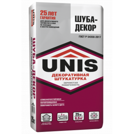 Штукатурка декоративная Unis Шуба-Декор 25 кг
