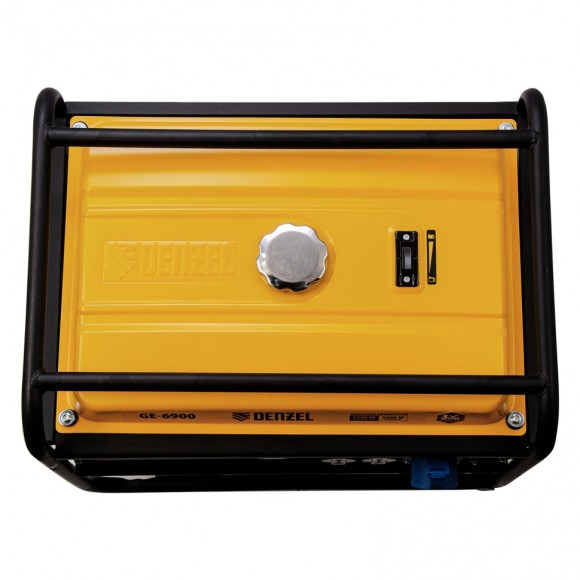 Генератор бензиновый GE 6900, 5.5 кВт, 220 В/50 Гц, 25 л, ручной старт Denzel