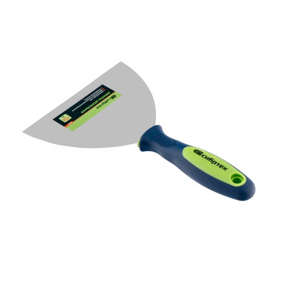 Шпательная лопатка из нержавеющей стали, 150 мм, двухкомпонентная ручка Сибртех Шпательная лопатка из нержавеющей стали, 150 мм, двухкомпонентная ручка Сибртех