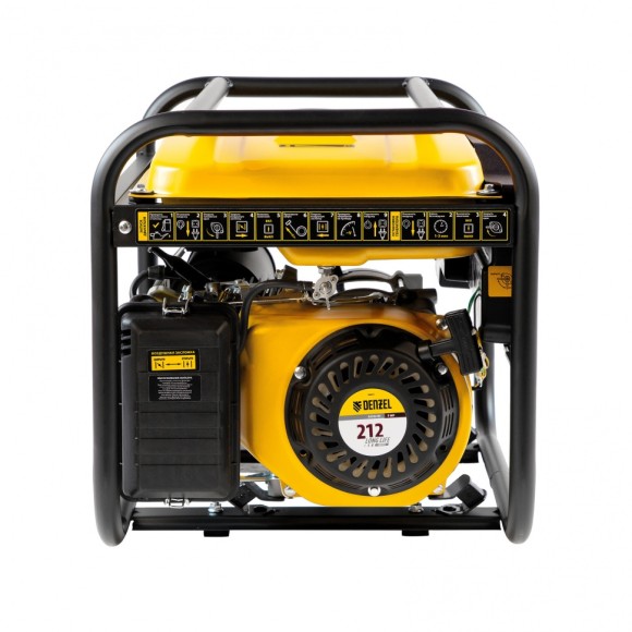 Генератор бензиновый PS 28, 2.8 кВт, 230 В, 15 л, ручной стартер Denzel