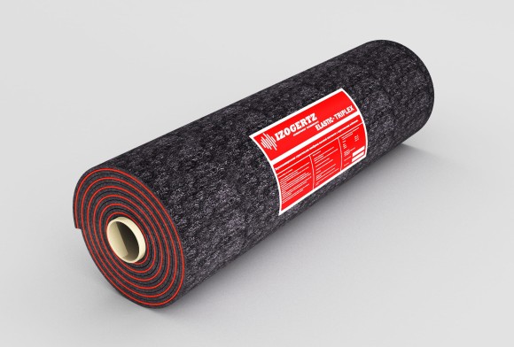 Звукоизоляционная мембрана Izogertz Elastic Triplex (3000х1000х24мм, 3м2)