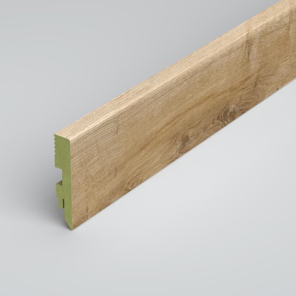 Плинтус МДФ ламинированный водостойкий Green Prestige Дуб Байкал 80x16x2000 мм