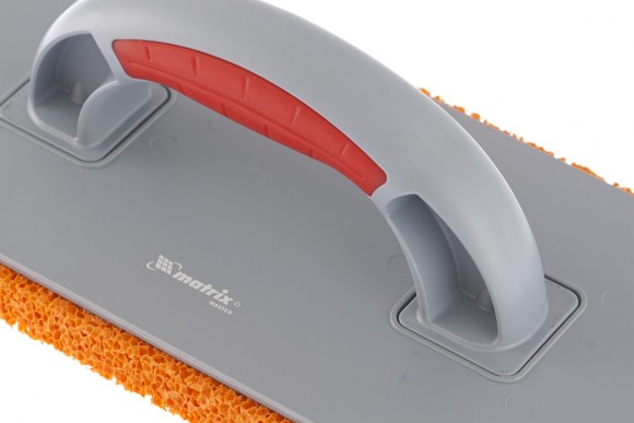 Терка пластмассовая, гидрорезиновое покрытие 18 мм, 270 x 130 мм, двухкомпонентная ручка Matrix Терка пластмассовая, гидрорезиновое покрытие 18 мм, 270 x 130 мм, двухкомпонентная ручка Matrix