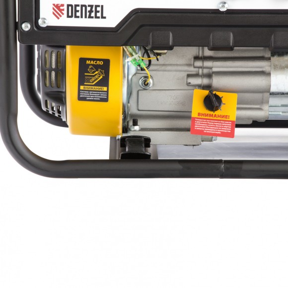 Генератор бензиновый PS 33, 3.3 кВт, 230 В, 15 л, ручной стартер Denzel