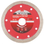 Диск алмазный, отрезной сплошной, 125 х 22.2 мм, тонкий, мокрая резка Matrix Professional Диск алмазный, отрезной сплошной, 125 х 22.2 мм, тонкий, мокрая резка Matrix Professional