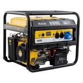Генератор бензиновый PS 55 EA, 5.5 кВт, 230 В, 25 л, коннектор автоматики, электростартер Denzel Генератор бензиновый PS 55 EA, 5.5 кВт, 230 В, 25 л, коннектор автоматики, электростартер Denzel