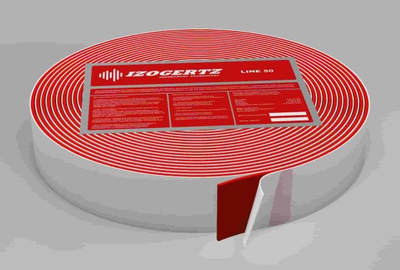 Вибродемпфирующая лента Izogertz Line 50 мм (рулон 12 п.м., 50х3,7мм)