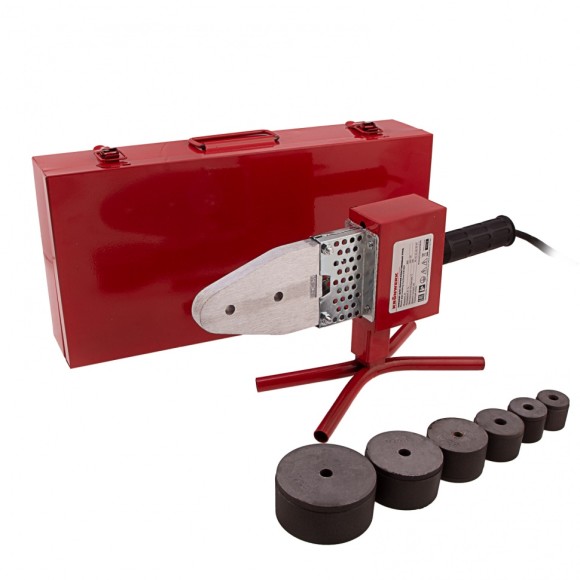 Аппарат для сварки пластиковых труб К W 800, 800 Вт, 300 °C, 20-25-32-40-50-63 мм, металлический кейс Kronwerk Аппарат для сварки пластиковых труб К W 800, 800 Вт, 300 °C, 20-25-32-40-50-63 мм, металлический кейс Kronwerk