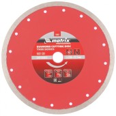 Диск алмазный, отрезной сплошной, 230 х 22.2 мм, тонкий, мокрая резка Matrix Professional Диск алмазный, отрезной сплошной, 230 х 22.2 мм, тонкий, мокрая резка Matrix Professional