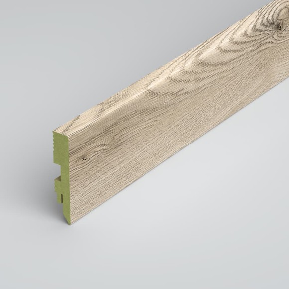 Плинтус МДФ ламинированный водостойкий Green Prestige Дуб Вольта 80x16x2000 мм