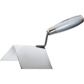 Мастерок из нержавеющей стали, 80 х 60 х 60 мм, для внешних углов, деревянная ручка Matrix Мастерок из нержавеющей стали, 80 х 60 х 60 мм, для внешних углов, деревянная ручка Matrix