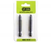 ON Набор бит 2шт, PZ2, 50мм, S2, блистер ON Набор бит 2шт, PZ2, 50мм, S2, блистер