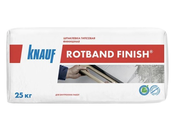 Шпатлевка гипсовая финишная Knauf "Ротбанд Финиш", 25 кг