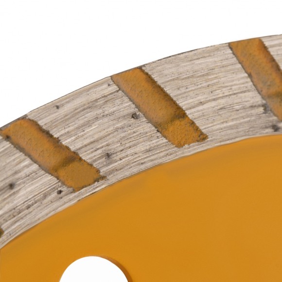 Диск алмазный, отрезной Turbo, 115 х 22.2 мм, сухая резка Denzel