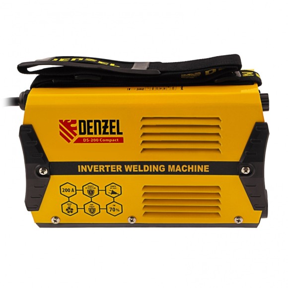 Аппарат инверторный дуговой сварки DS-160 Compact, 160 А, ПВ 70%, диаметр электрода 1.6-3.2 мм Denzel