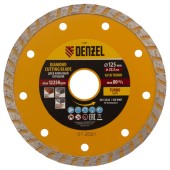 Диск алмазный, отрезной Turbo, 125 х 22.2 мм, сухая резка Denzel Диск алмазный, отрезной Turbo, 125 х 22.2 мм, сухая резка Denzel