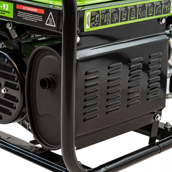 Генератор бензиновый БС-2800, 2.5 кВт, 230В, четырехтактный, 15 л, ручной стартер Сибртех