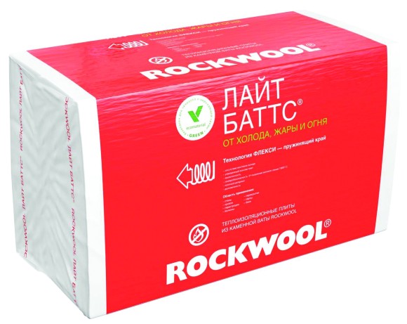 Rockwool ЛАЙТ БАТТС 1000х600х50 (10шт/уп.,6м2)