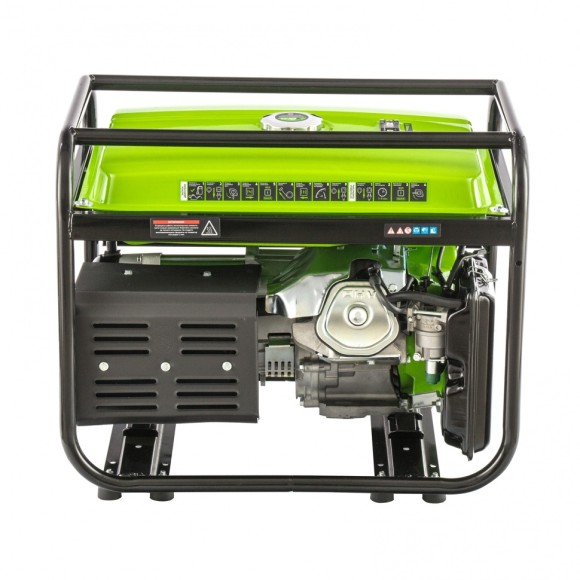 Генератор бензиновый БС-6500, 5.5 кВт, 230В, четырехтактный, 25 л, ручной стартер Сибртех