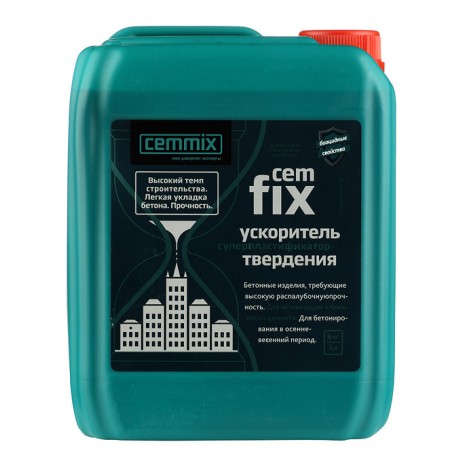 Добавка ускоритель твердения CemMix CemFix 5 л