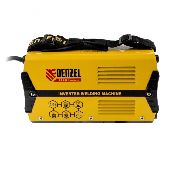 Аппарат инверторный дуговой сварки DS-230 Compact, 230 А, ПВ 70%, диаметр электрода 1.6-5 мм Denzel