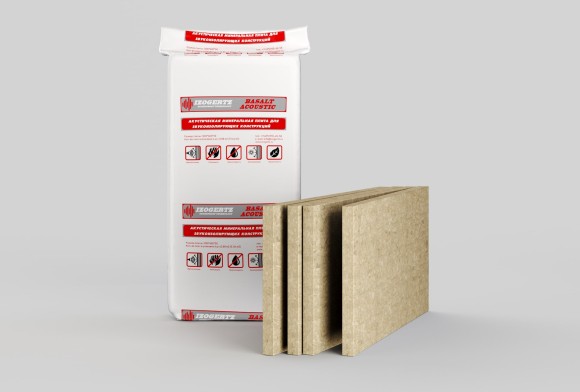 Шумопоглощающая минплита Izogertz Basalt Acoustic 1200x600x50мм/уп 4шт. 2,88м2.пл.50кг/м3