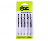 ON Пилки для эл.лобзика (HCS EU 75х2,5мм.) T-101В (дер., ламин.,точн.рез.), 5шт. ON Пилки для эл.лобзика (HCS EU 75х2,5мм.) T-101В (дер., ламин.,точн.рез.), 5шт.