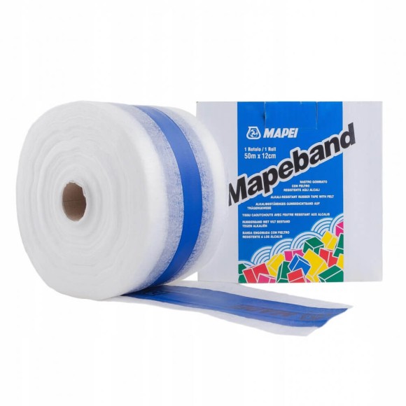 Лента герметизирующая Mapei для углов и швов Mapeband 12 см. (50 м)