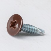 Саморез Yoko прессшайба сверло 4,2х19 мм RAL 8017 шоколадно-коричневый Саморез Yoko прессшайба сверло 4,2х19 мм RAL 8017 шоколадно-коричневый