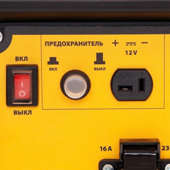 Генератор инверторный GT-3500iF, 3.5 кВт, 230 В, бак 5 л, открытый корпус, ручной старт Denzel